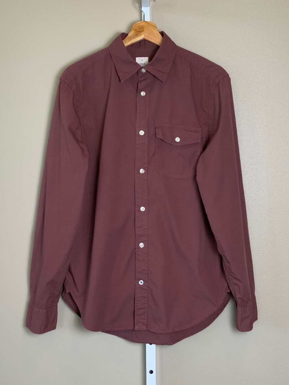 GAP Lived-In Wash Cotton Poplin Button Down Shirt